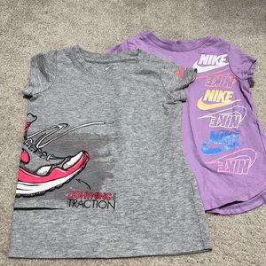 Nike toddler girls tees (2pk) size 4T